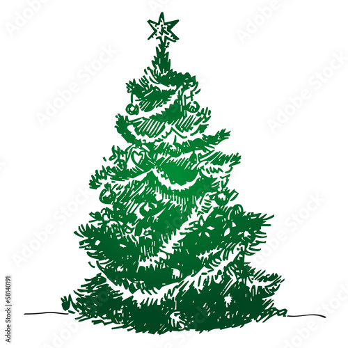 Weihnachtsbaum Stern Abstrakt Vektor