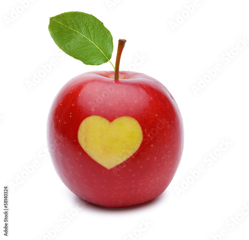 Apfel mit Herz