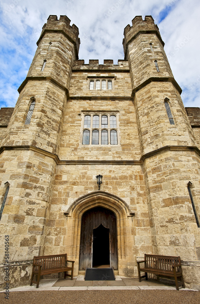 Leeds castle entrance, Kent, United Kingdom
