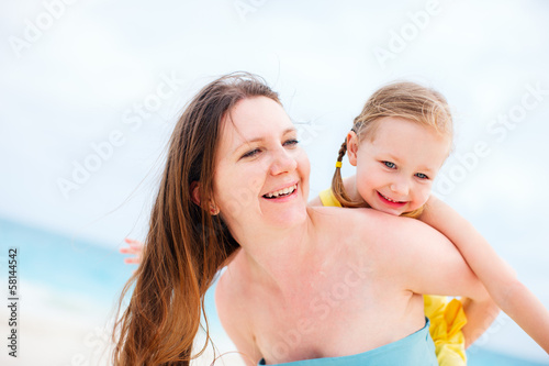 Mother and daughter having fun outdoors © BlueOrange Studio