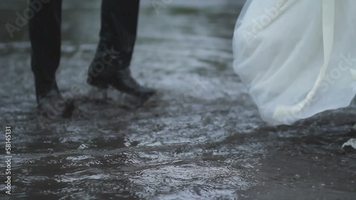 wedding in the rain