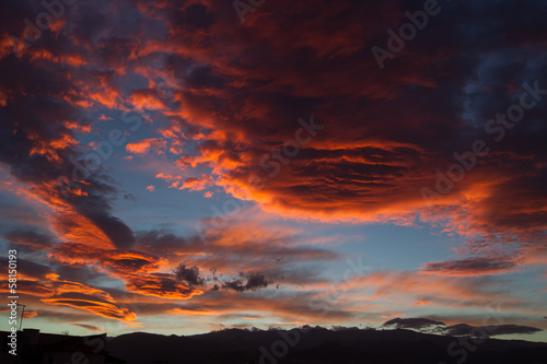Sunrise over the Sierra Nevada
