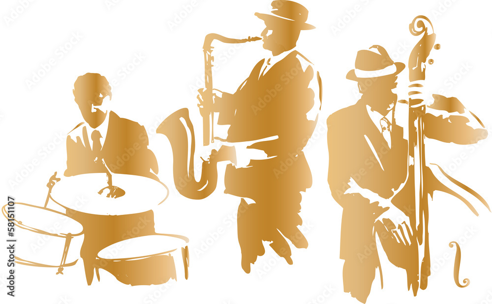 Naklejka premium Jazz Trio