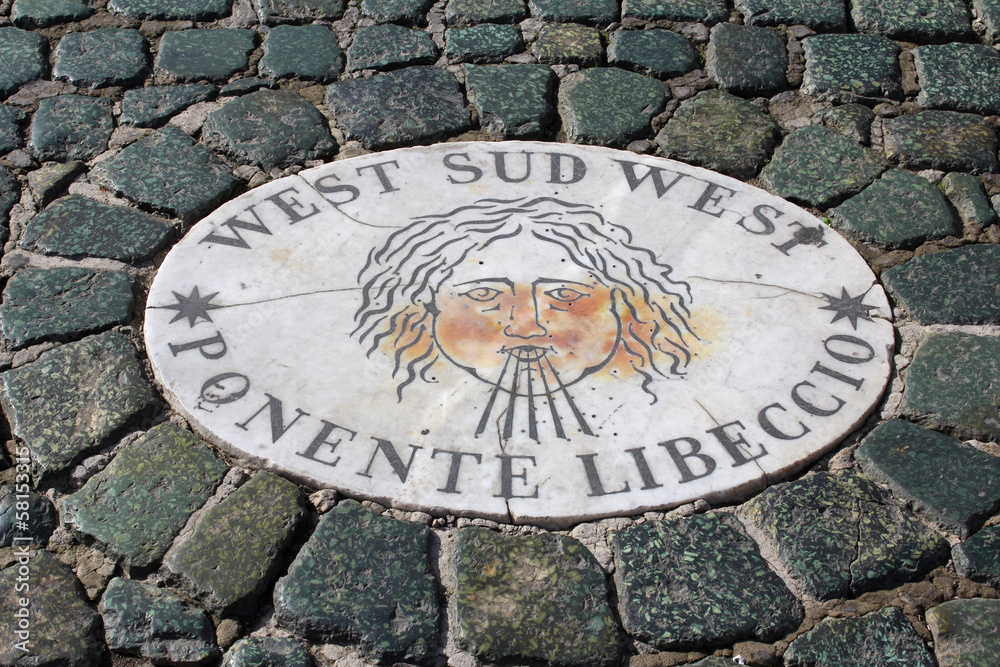 Wind Marble on Floor, St Peters Square, Rome Wind Marble on Floor, St Peters Square, Rome