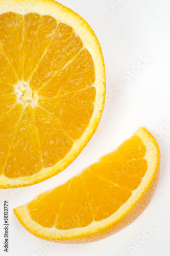Half Citrus Orange Juicy Raw Food Fruit Ingredient Produce