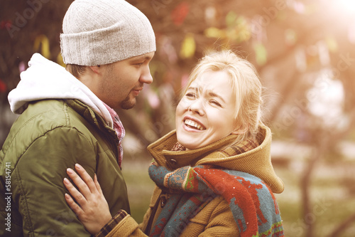 Fotografi Couple. Girl smiling