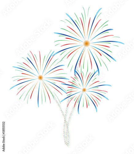 Fireworks vector illustration