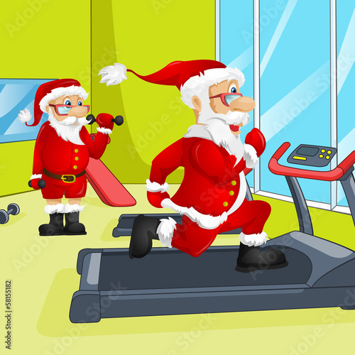 Cartoon Character Santa Claus. Vector EPS 10.