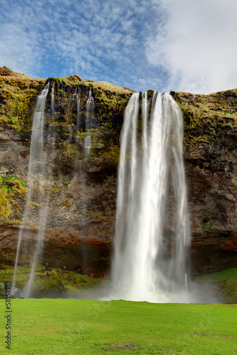 Seljalandsfoss. Beautiful waterfall in Southern Iceland.