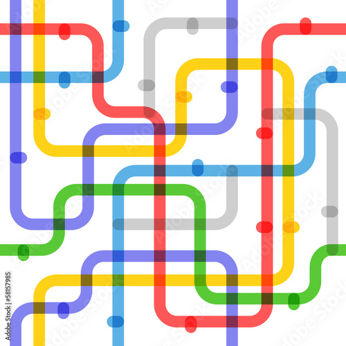 Abstract color metro scheme