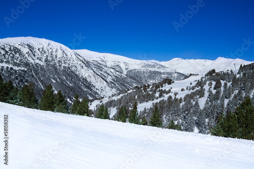 Mountain landscape in ski resort © Sergey Novikov