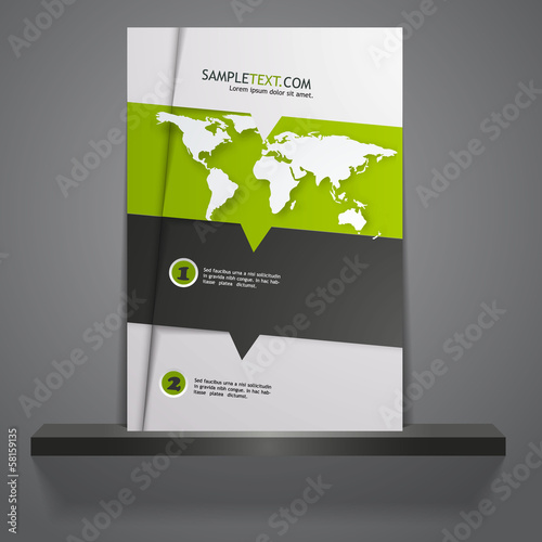 Professional business flyer template or corporate banner design,
