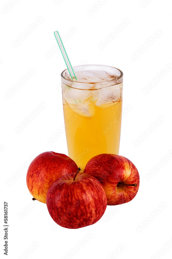 juice and an apple juice and an apple