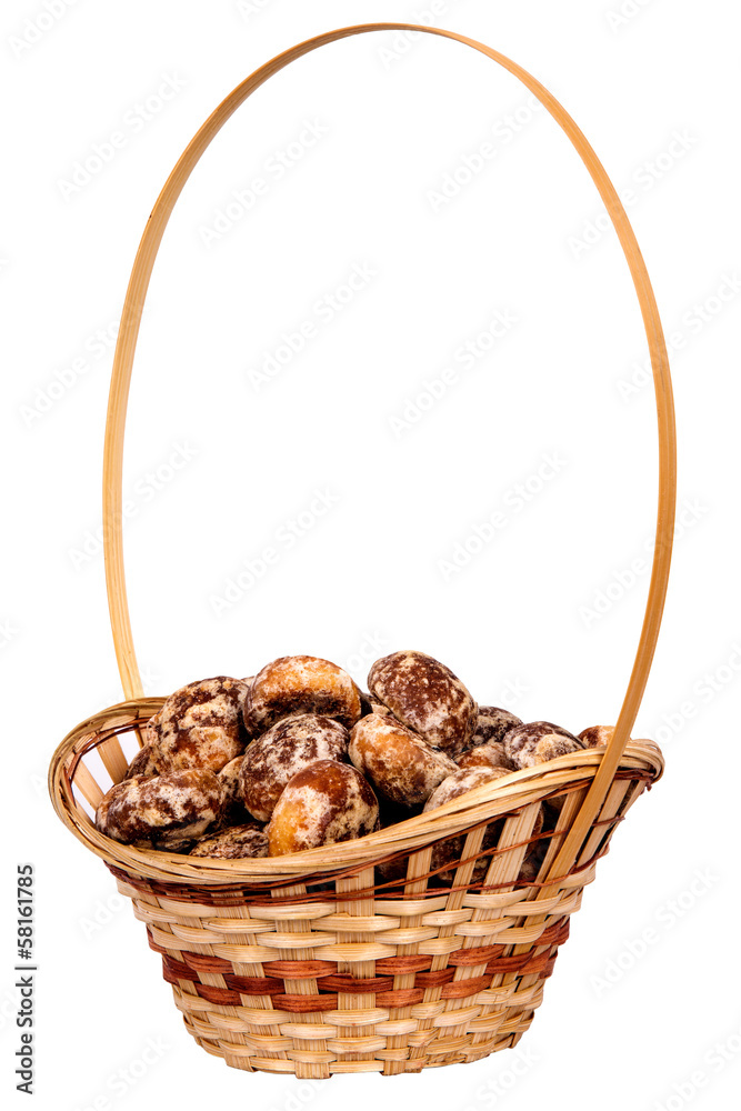 basket with spice-cakes