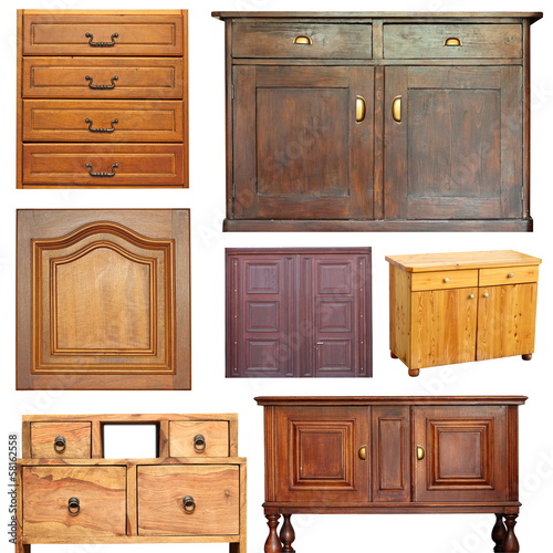 old wooden furniture collection