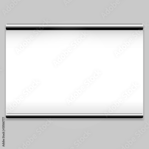White screen projector clean background