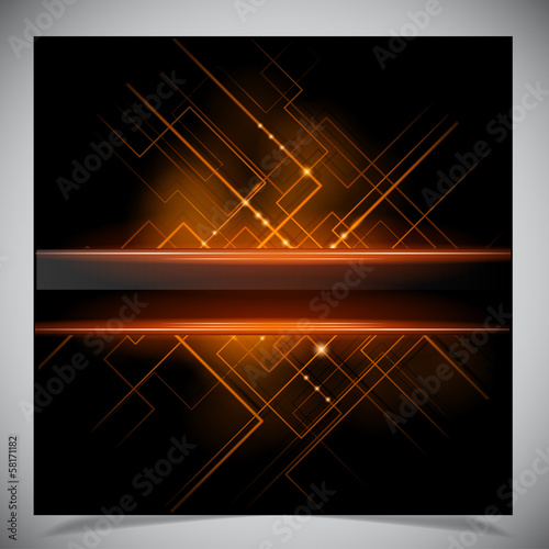 Smooth colorful abstract techno background