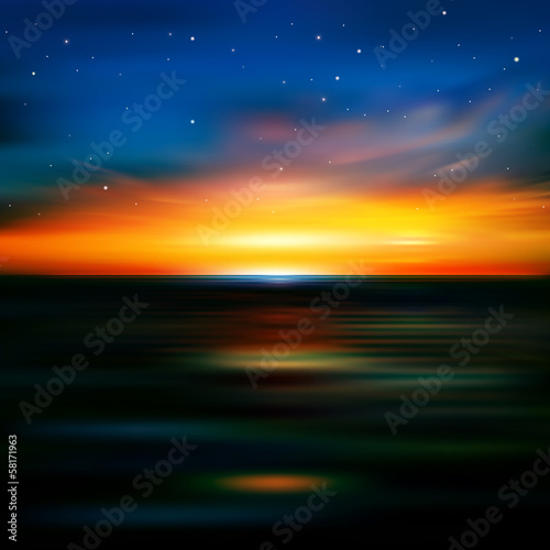 abstract background with clouds and sunrise
