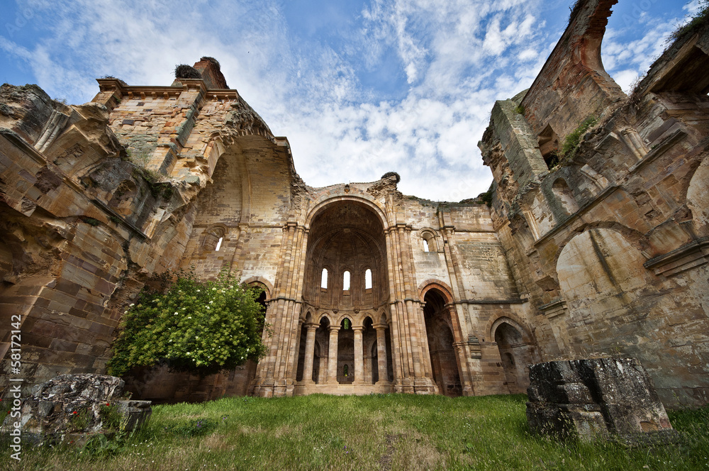 Naklejka premium Monastery in Ruins