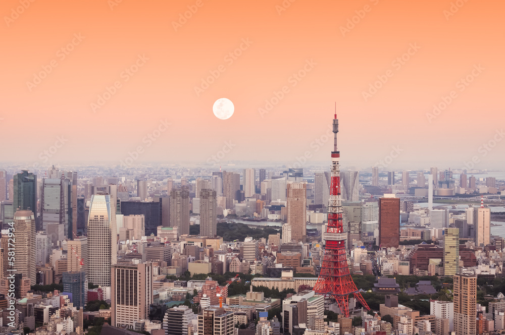 Naklejka premium wieża Tokyo