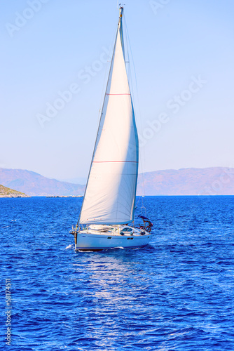boat with a sail