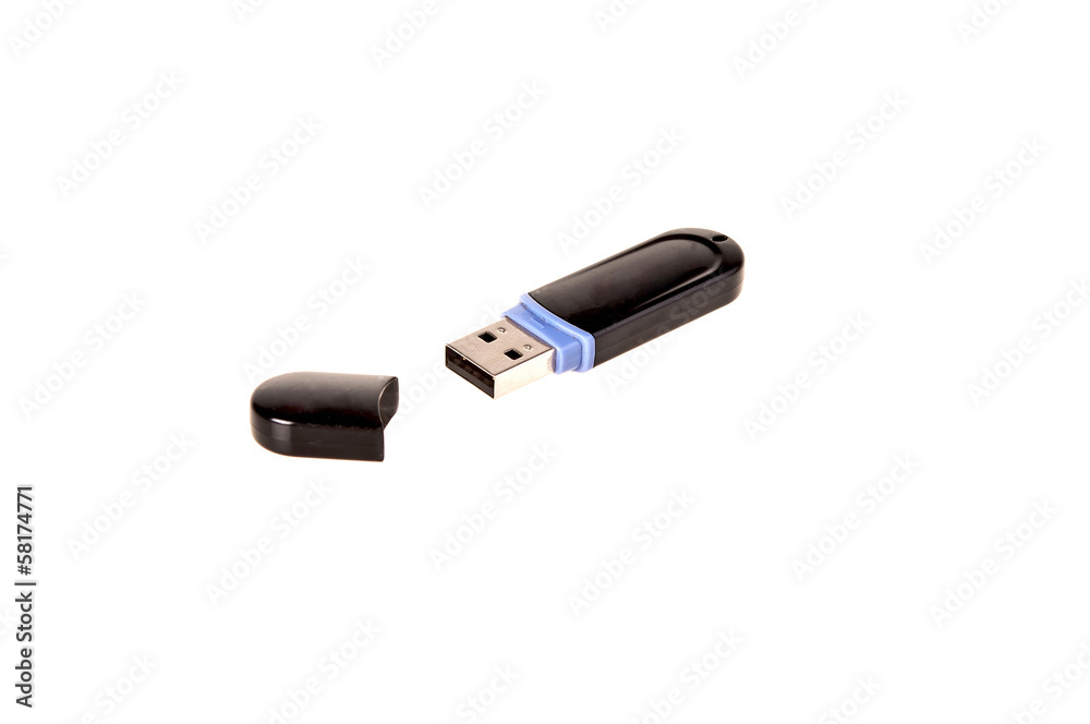 usb stick or flash drive on white background usb stick or flash drive on white background