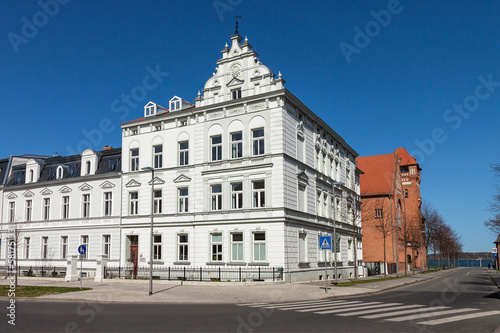 Historische Gebäude in Stralsund.