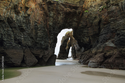 Beach of the Cathedrals in Ribadeo, Spain photo