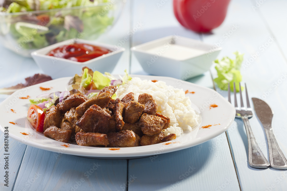 Gyros on a plate Gyros on a plate