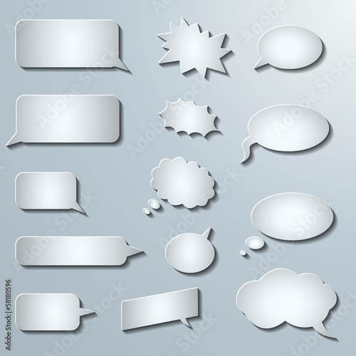 3d comic speech bubbles