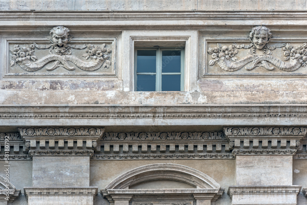 Obraz premium Roma, palazzo Poli (part.)