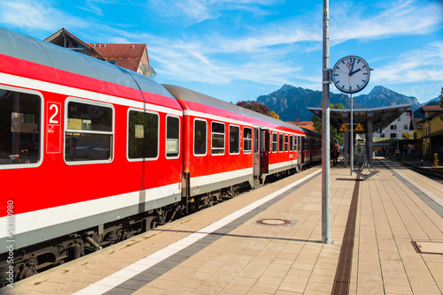 Railway in Fussen, Germany