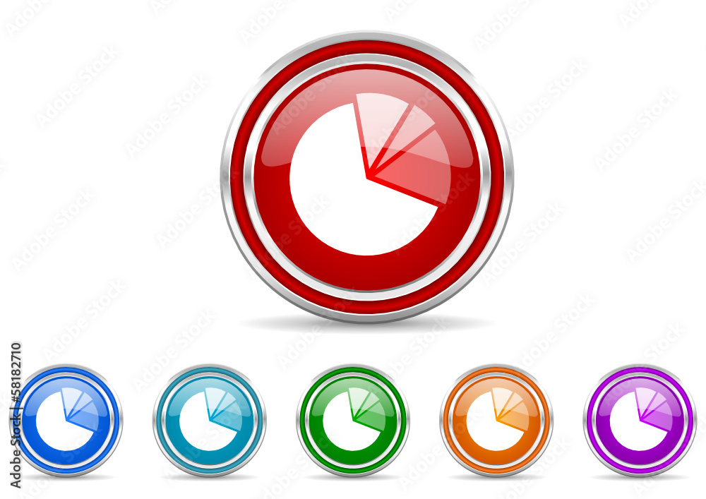 diagram icon vector set diagram icon vector set