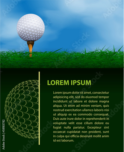 Golf design template