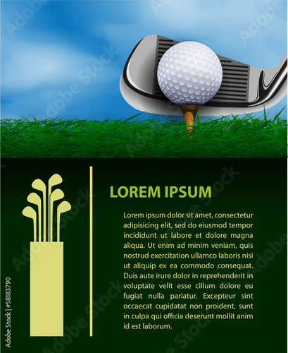 Golf design template