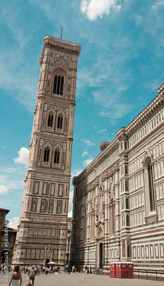 The famous landmark Campanile di Giotto