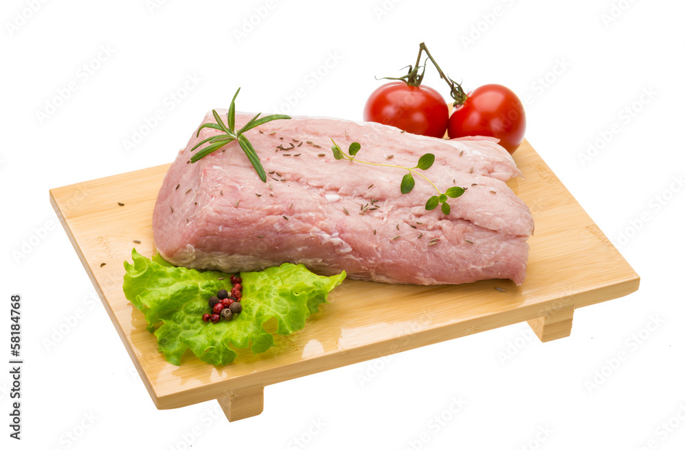 Raw pork meat Raw pork meat