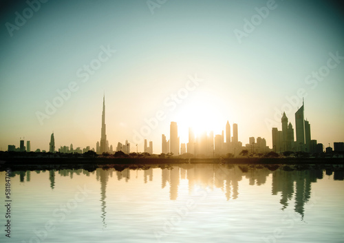 Beautiful beach and sea in Dubai