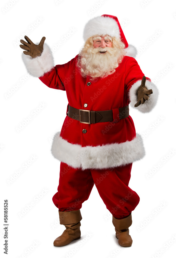 Santa Claus Presenting something Santa Claus Presenting something