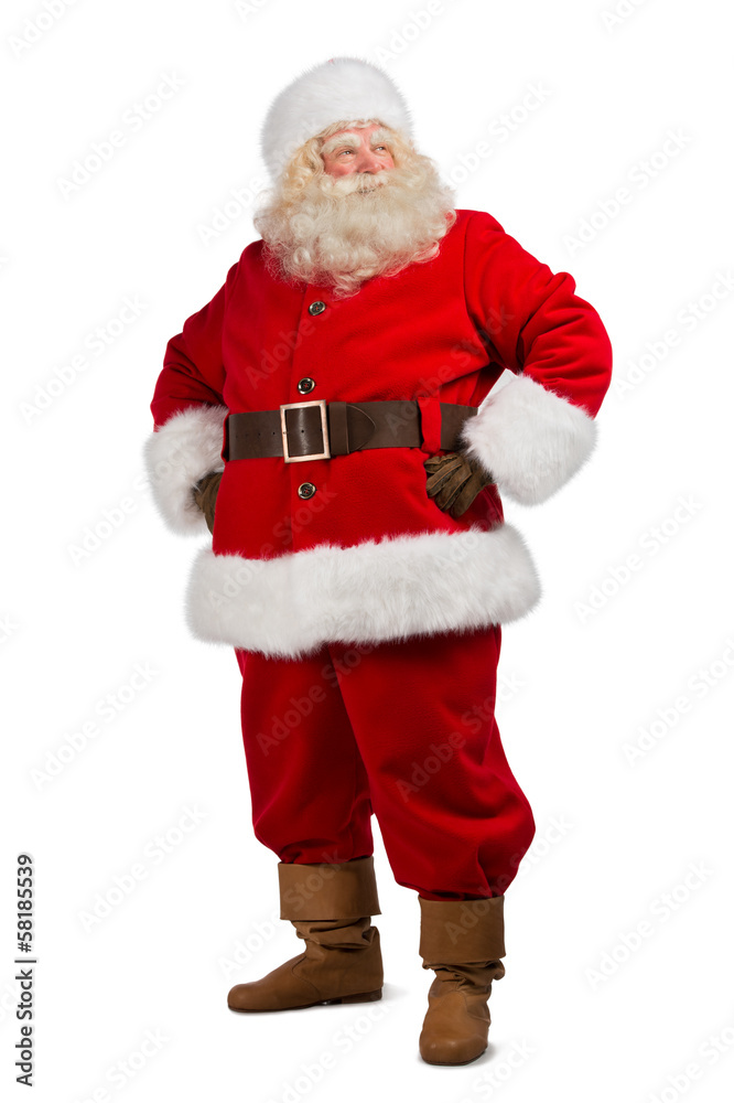 Santa Claus standing isolated Santa Claus standing isolated