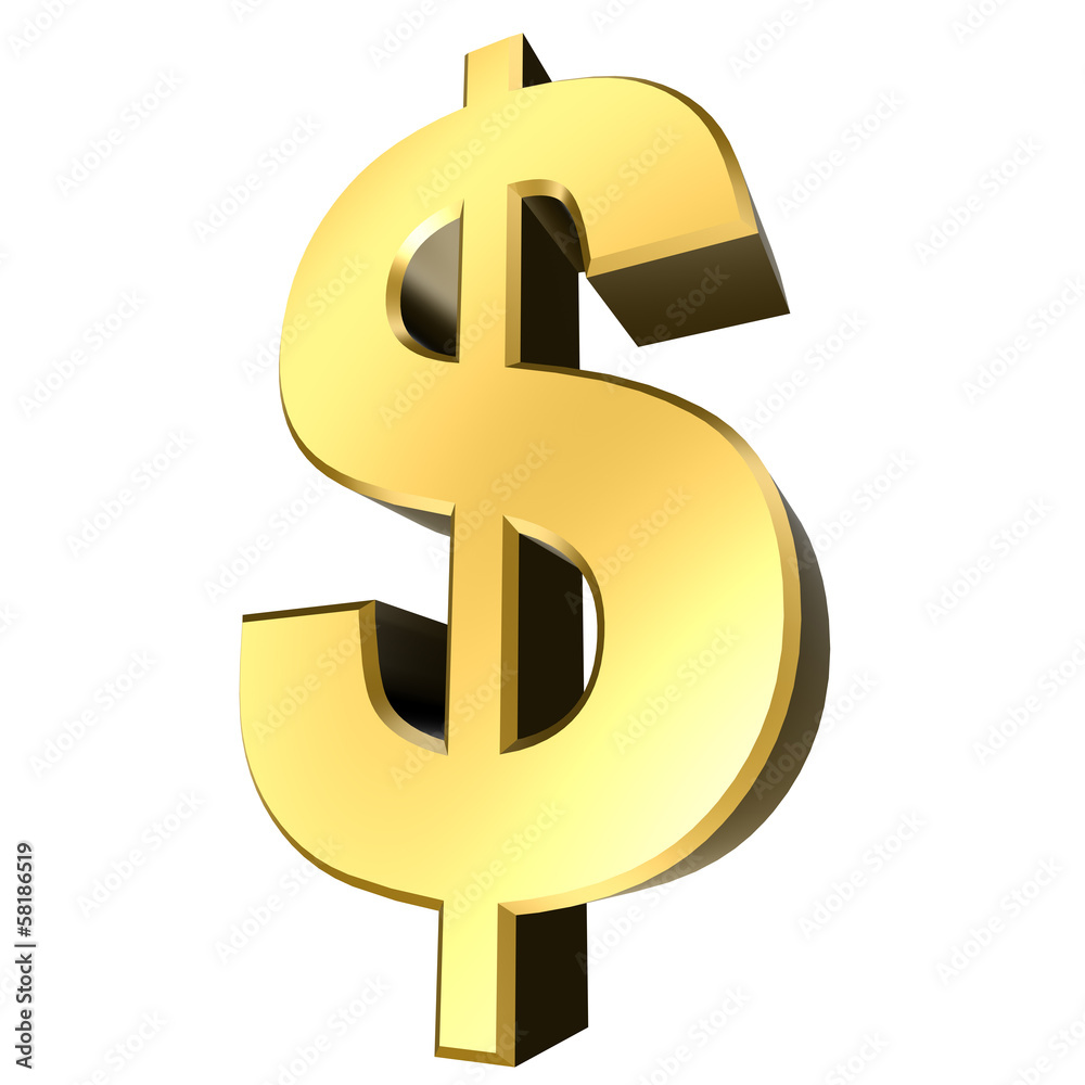 3d sign collection - dollar 3d sign collection - dollar