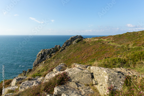 Coast path Zennor Head Cornwall England UK near St Ives