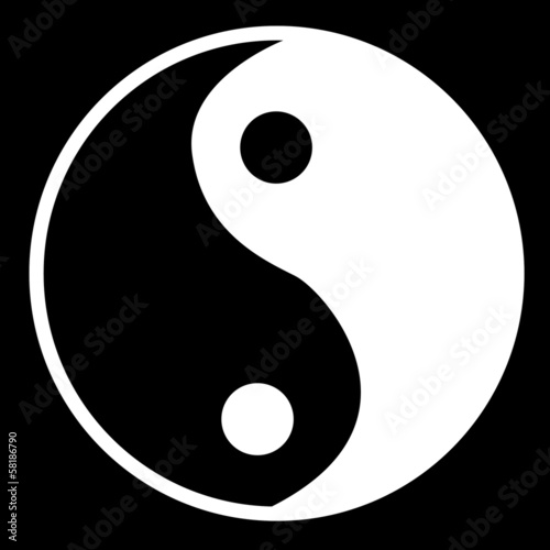 Fototapeta yin yang symbol
