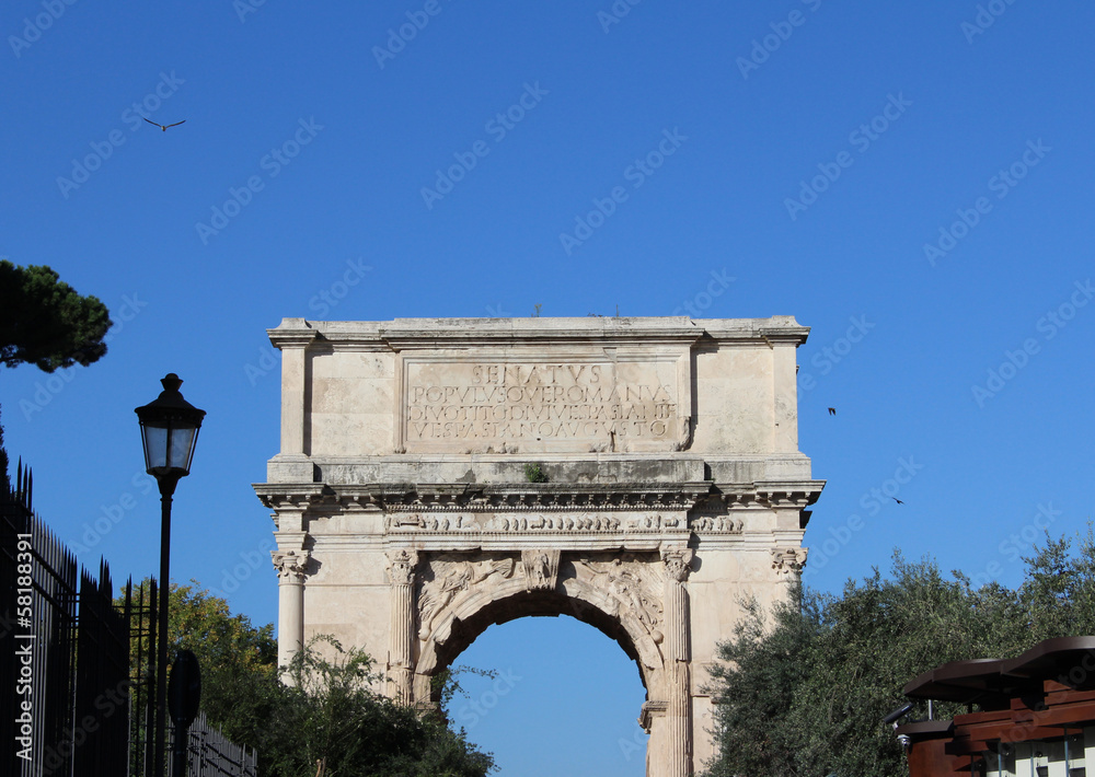 Arc in Colosseum Square, Rome