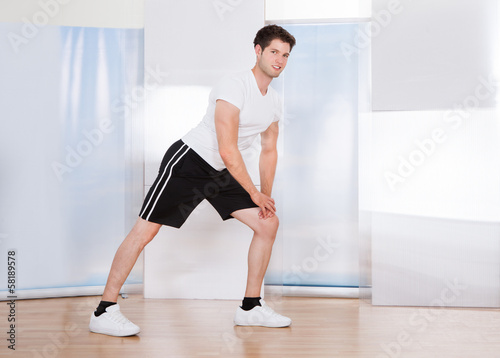 Young Man Exercising