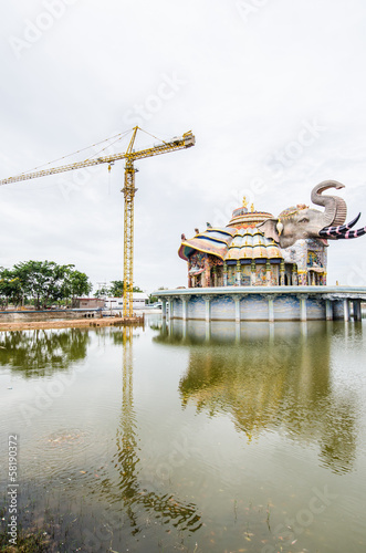 Beautiful vihara at Baanrai temple photo