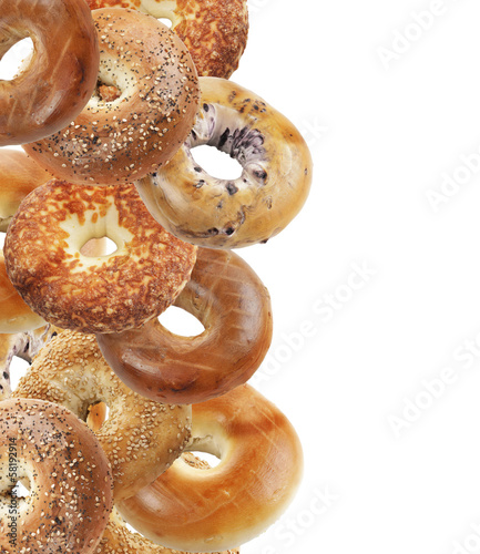 Bagels Isolated On White Background