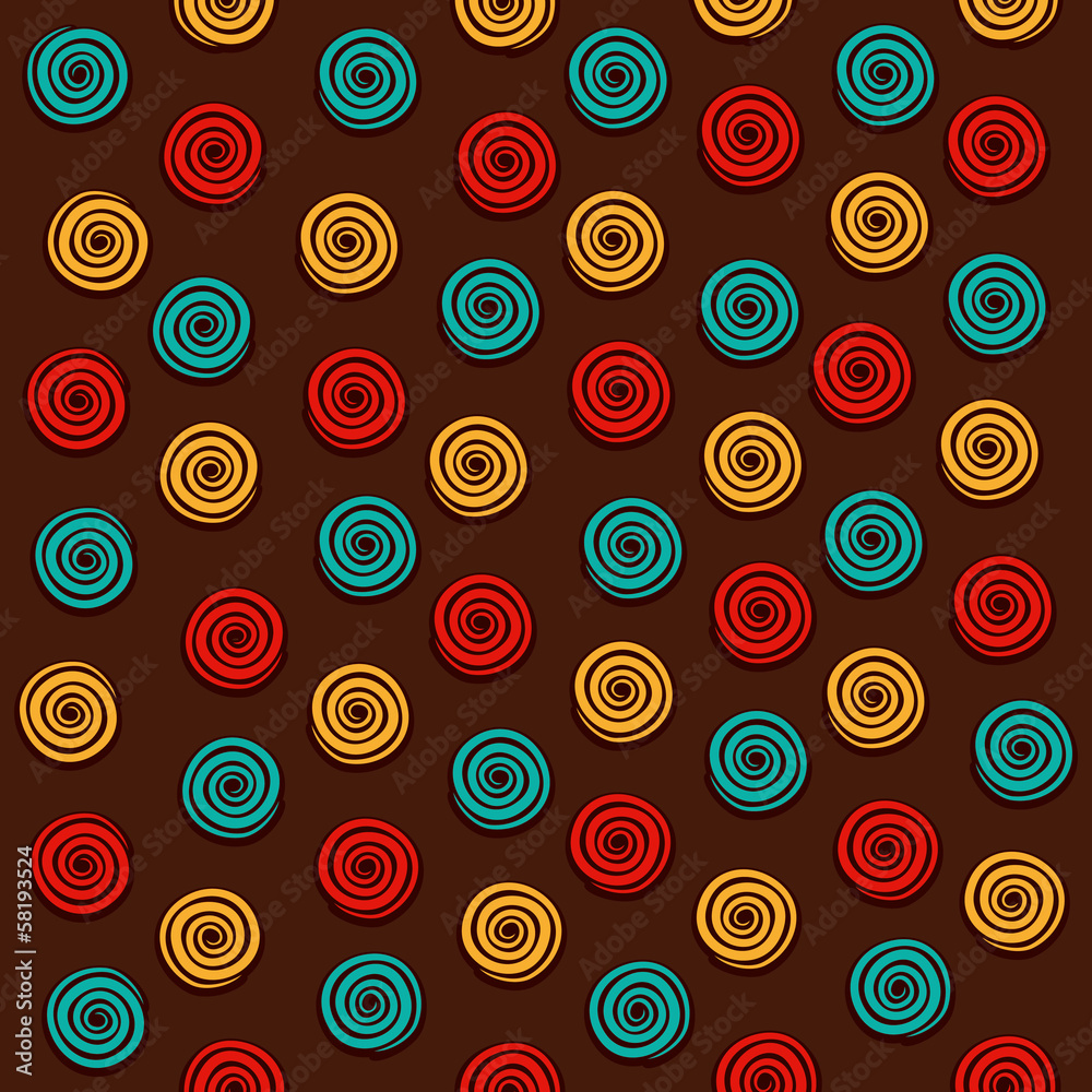 creative round swirl design pattern vector