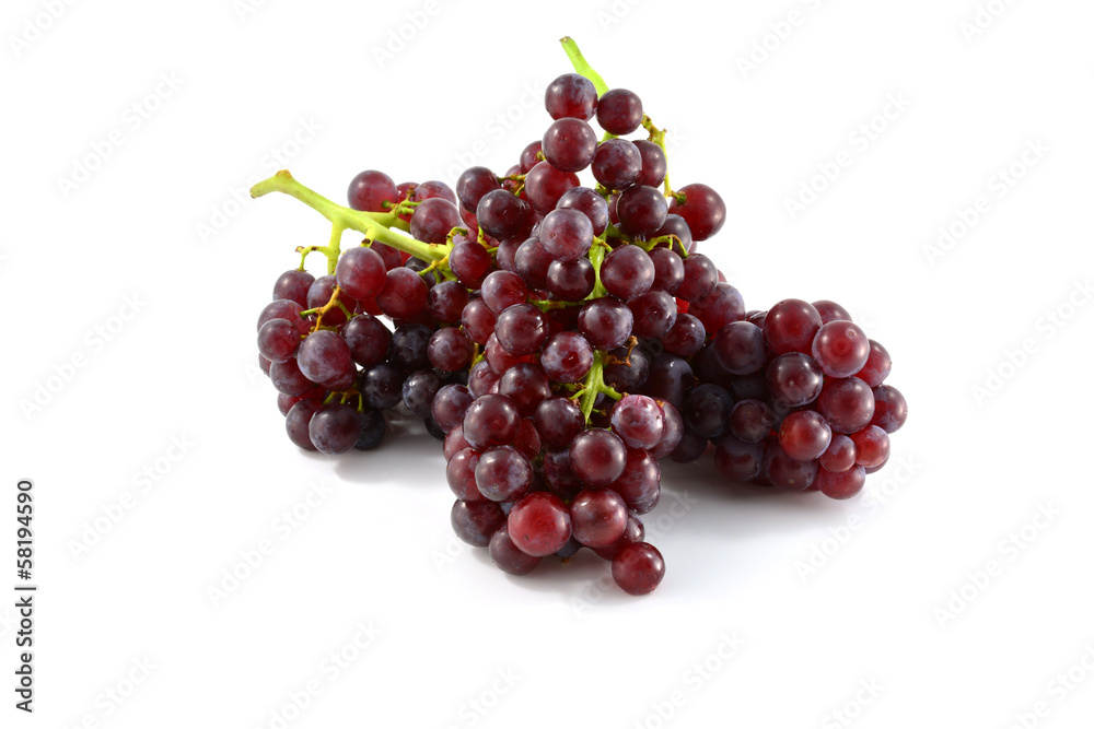 Grapes isolated on white background