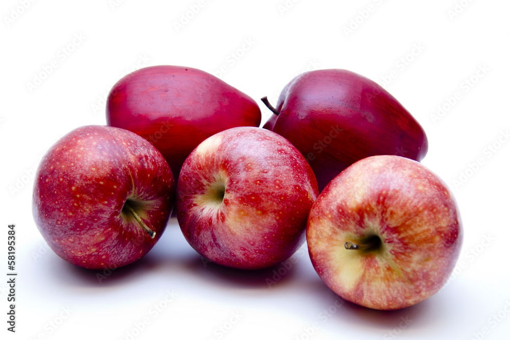 Rote frische Äpfel Rote frische Äpfel